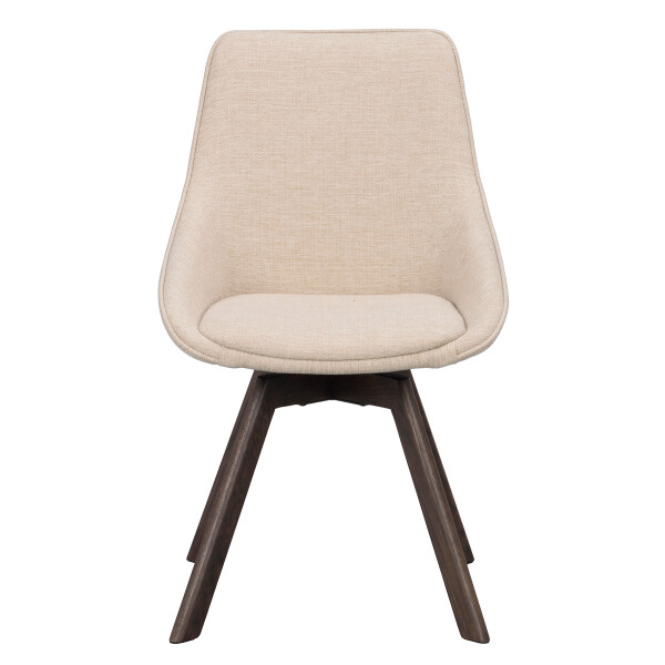 Rowico Alison chair light beige brown oak front image