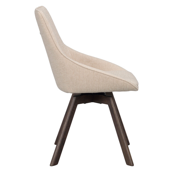 Rowico Alison chair light beige brown oak side image
