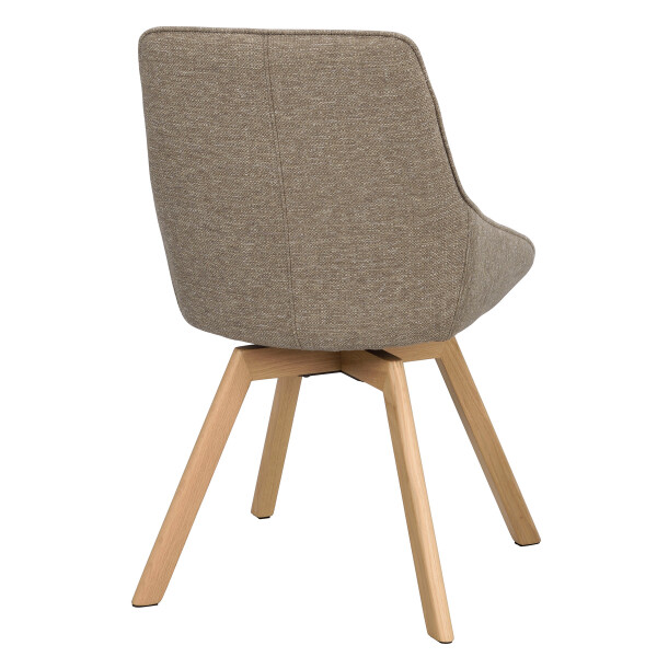 Rowico Alison swivelchair dark beige oak angle image