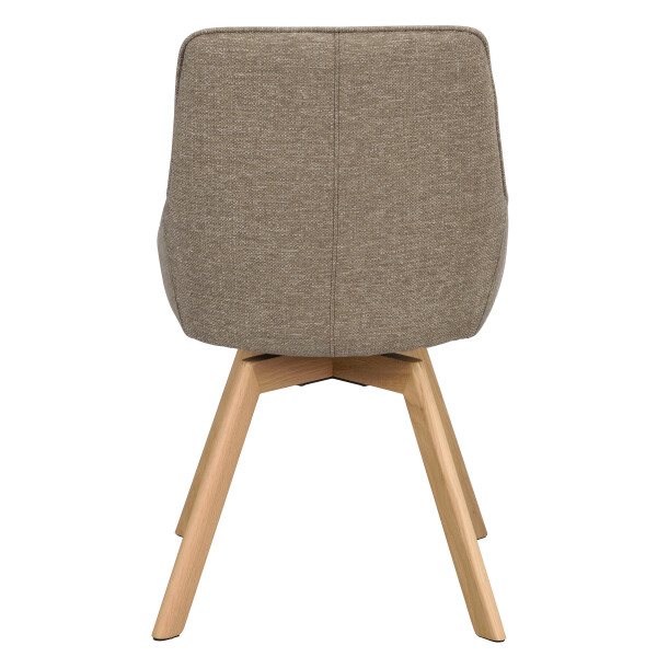 Rowico Alison swivelchair dark beige oak back image