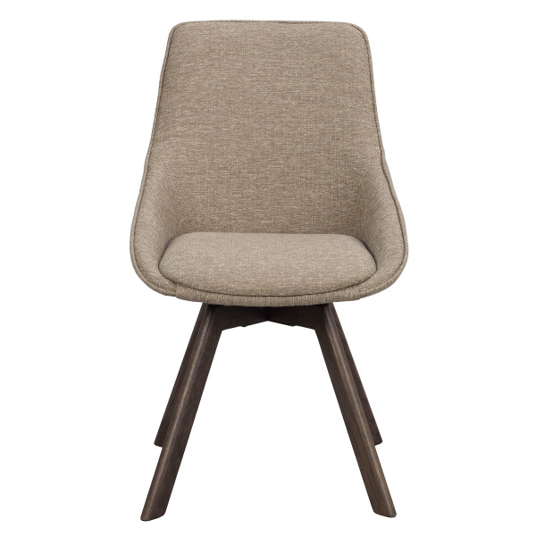 Rowico Alison swivelchair dark beige brown oak front image