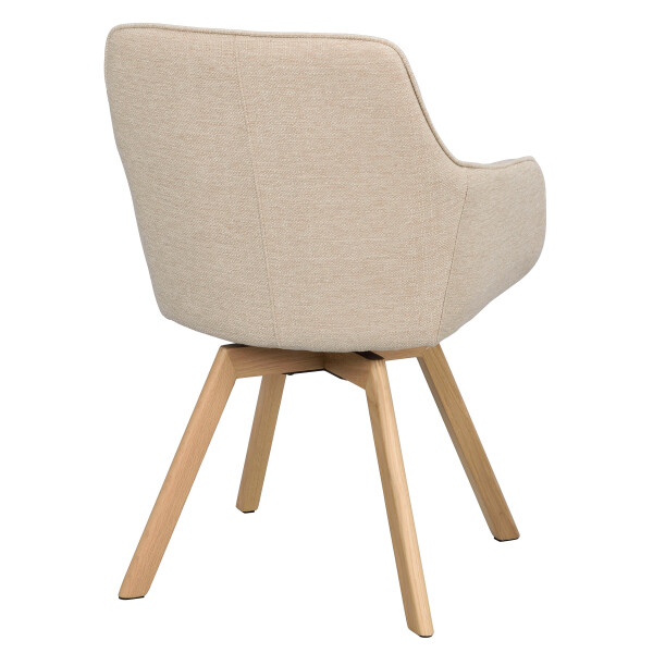 Rowico Alison swivel armchair light beige angle kuva