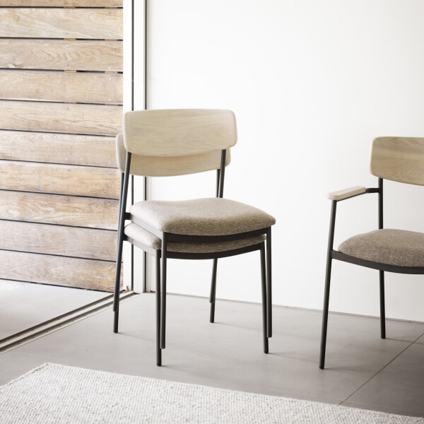 Rowico maymont chair whitepigm stackable kuva