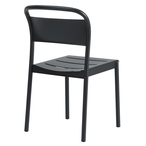 Muuto Linear steel side chair black back image