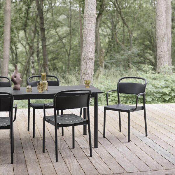 Muuto Linear steel table 200 armchair black image