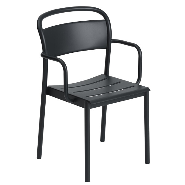 Muuto Linear steel armchair black image