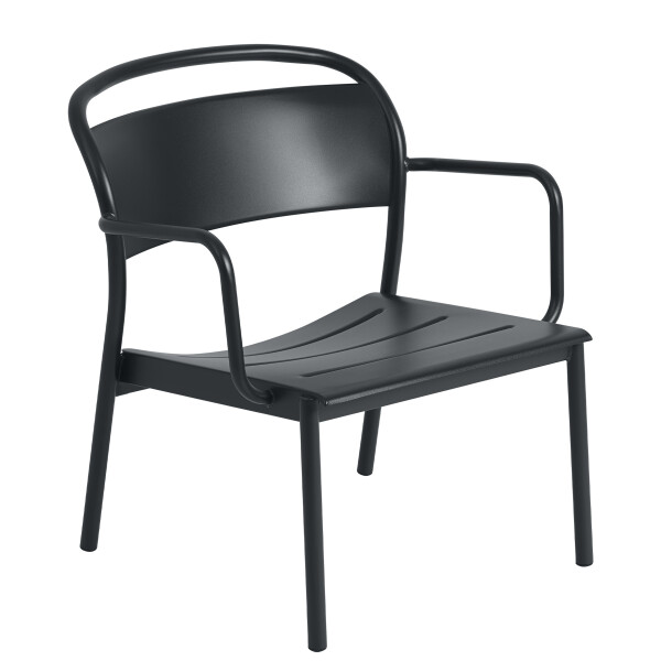 Muuto Linear steel lounge armchair black image