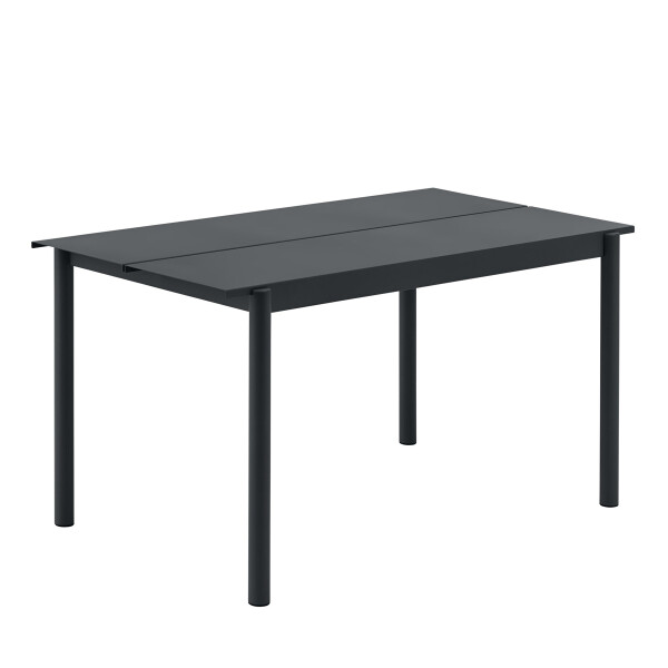 Muuto Linear steel outdoor table 140 black kuva