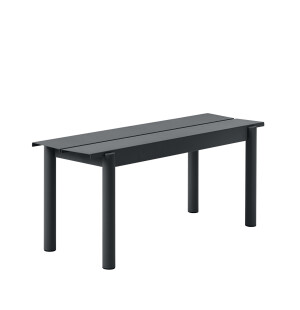 Muuto LINEAR STEEL bänk 110 cm, antracit svart image