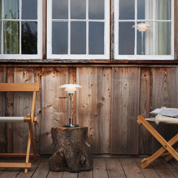 Louis Poulsen PH 2 1 Table High Lustre Chrome Glamping Two image