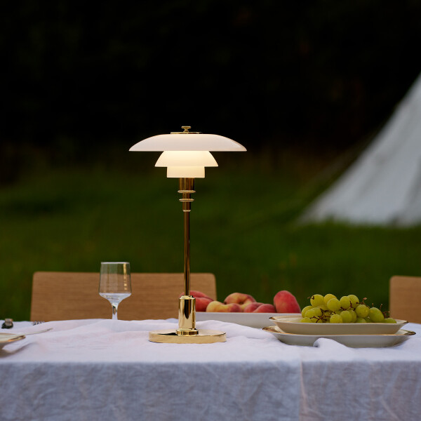 Louis Poulsen PH 2 1 Table Brass Metallised set table image