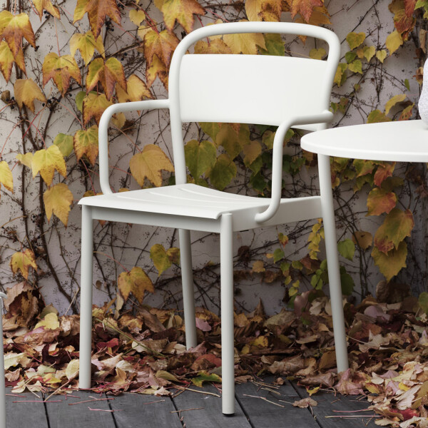 Muuto linear steel armchair grey autumn image