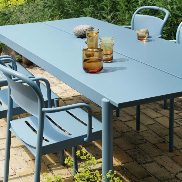 Muuto linear steel armchair table 220 pale blue image