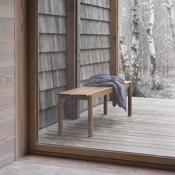 Muuto Linear steel bench 170 burnt orange out image