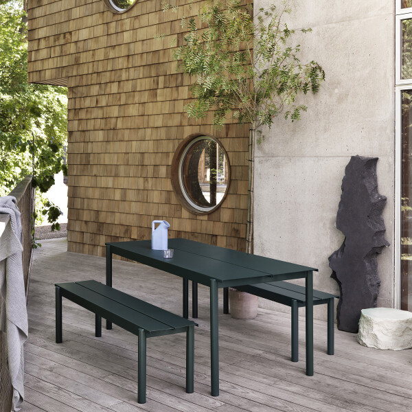 Muuto linear steel set series dark green out image