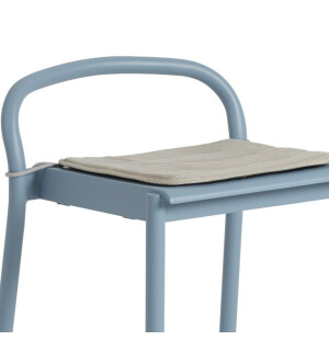 Muuto LINEAR STEEL sittdyna för barstol, ljusgrå image
