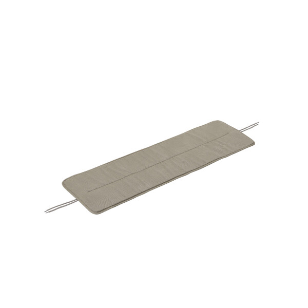 Muuto Linear steel seat pad bench 110 light grey image