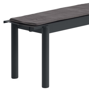 Muuto LINEAR STEEL sittdyna 110 cm, mörkgrå image