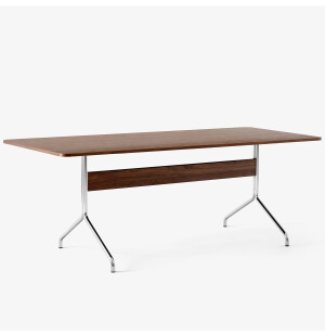 &Tradition PAVILION AV19 pöytä 200x90 cm, pähkinä/kromi kuva