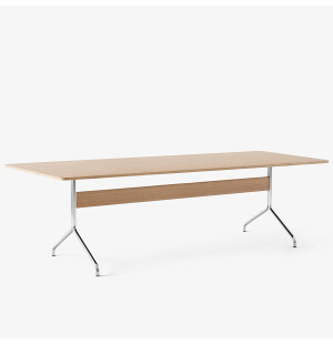 &Tradition PAVILION AV24 pöytä 250x110 cm, tammi/kromi kuva