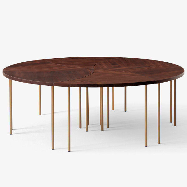 ATD Pinwheel HM7 Oiled Walnut Brass Multiple kuva