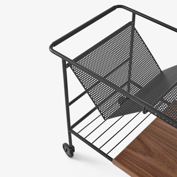 ATD Alima NDS1 Matt Black w. Walnut Tray Detail kuva