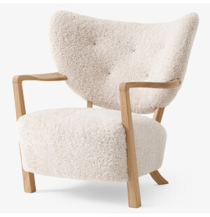 &Tradition WULFF ATD2 nojatuoli, lampaantalja moonlight/tammi kuva