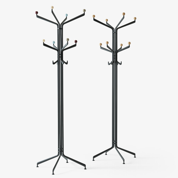 ATD Capture SC77 Coat Stand Graphite Oak Graphite Multicolour image