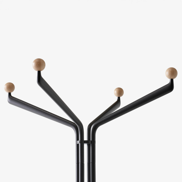 ATD Capture SC77 Coat Stand Graphite Oak top image