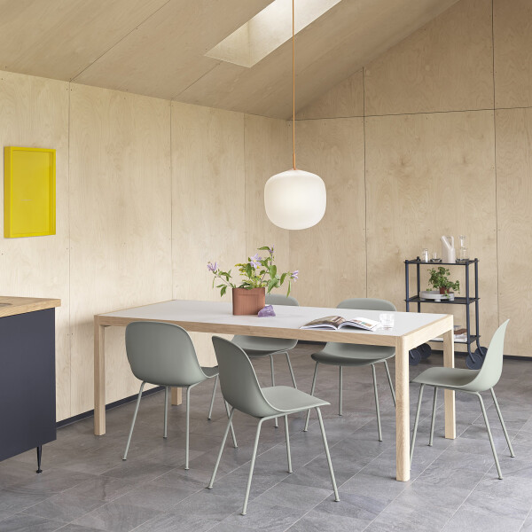 Muuto Ridge vase terracotta 16.5 interior image