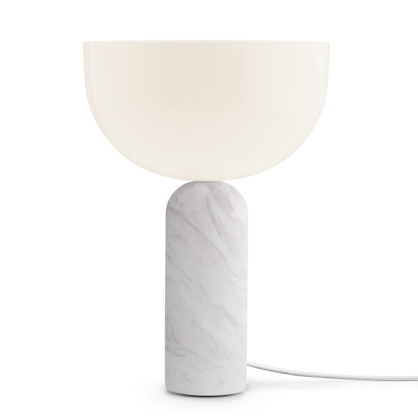 New Works Kizu Table Lamp White Marble Small on image
