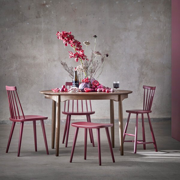 Stolab Carl bord smoked oak Pinnockio Lilla Aland barnstol lingon image