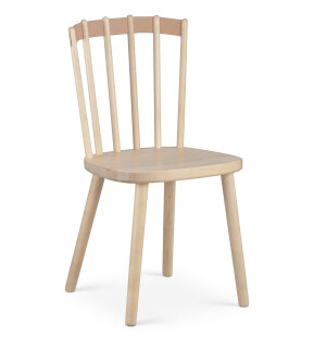 Tapio Anttila Collection PIENA tuoli, lakattu koivu/kierrätysnahka kuva