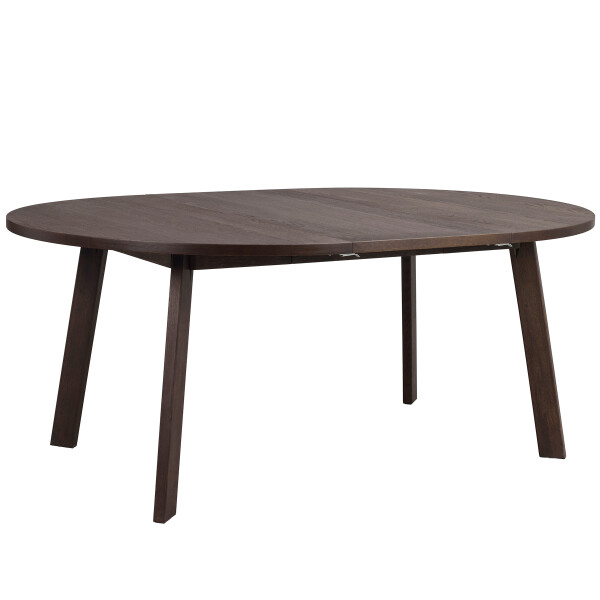 Rowico Glenside round diningtable 130 darkbrown oak+1ext image