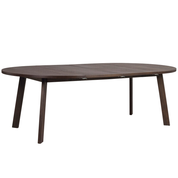 Rowico Glenside round diningtable 130 darkbrown oak+2ext image