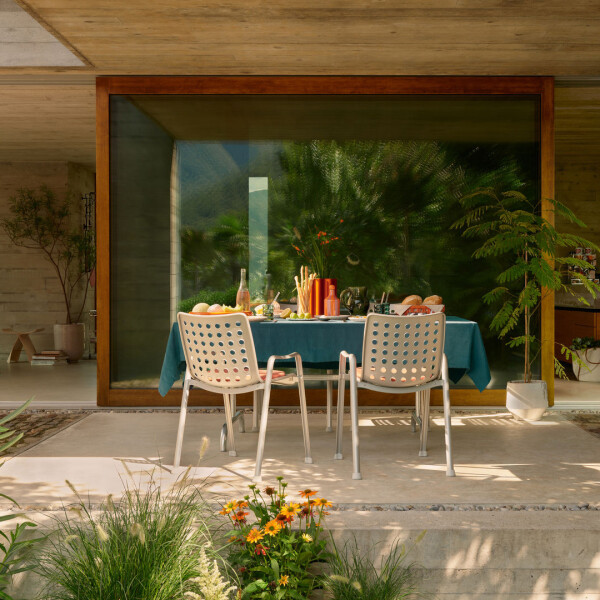 Vitra 8632982 Landi HAL RE Stool MediumSpring 2024 Terrace image