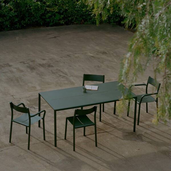 New Works May Table 170x85 Armchair Chair Dark Green 325 11 kuva