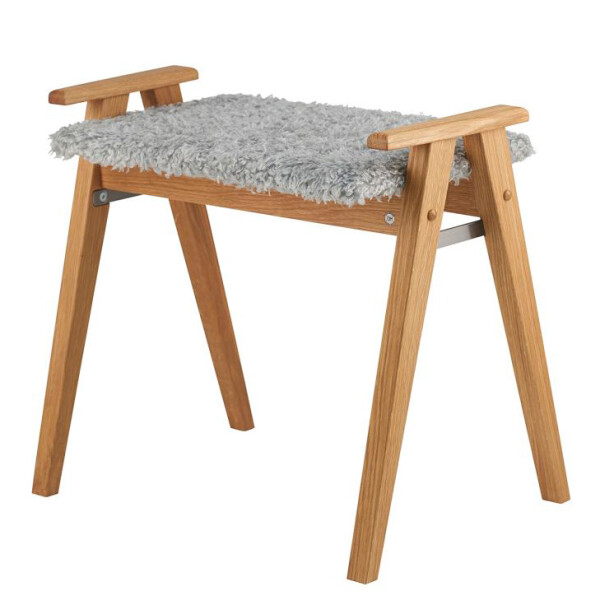 Oscarssons Mobel Alme pall oljad ek farskinnslook ljusgra image