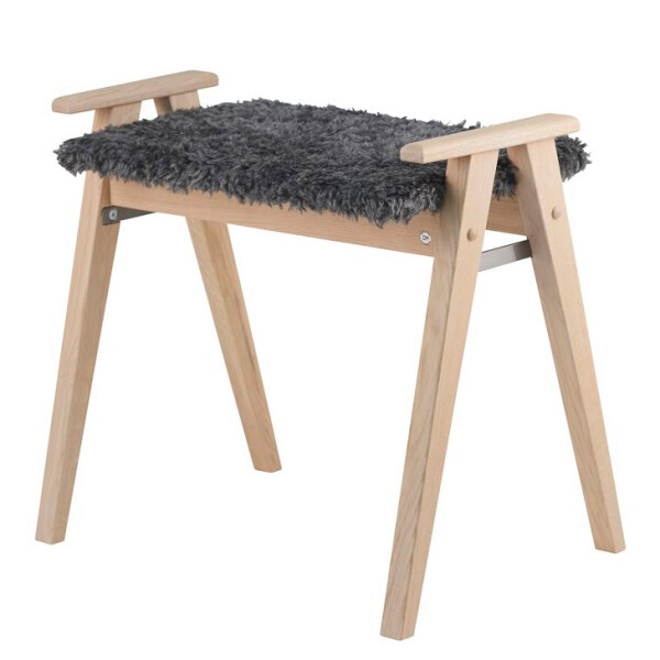 Oscarssons Mobel Alme pall vitoljad ek farskinnslook morkgra image