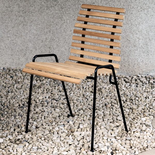 ATD RFH Terrace Chair RD4  Black w  Teak kuva