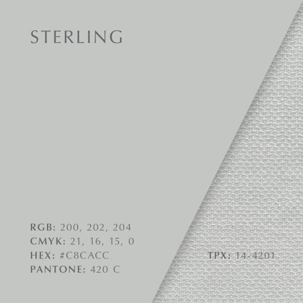 Colour swatch fabric sterling kuva