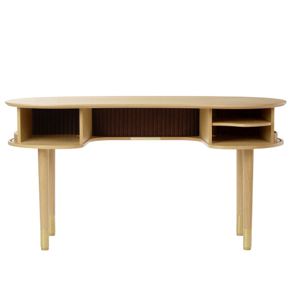 UMAGE Audacious desk charcoal oak open kuva