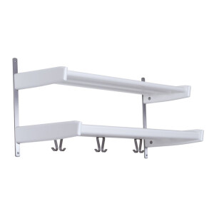 Oscarssons Möbel MEJA hattuhylly 2 tasoa 90 cm, valkoinen kuva