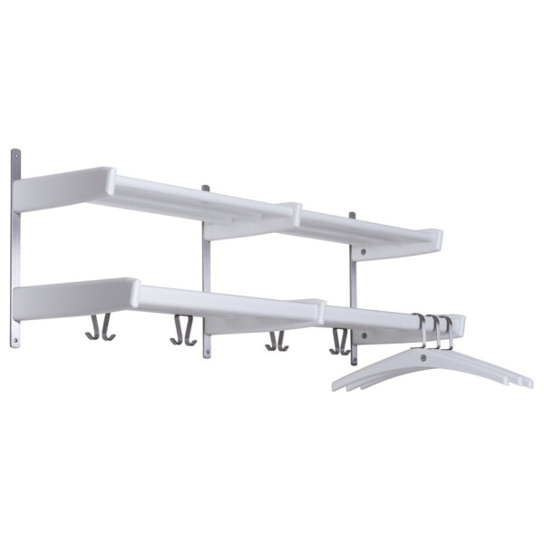 Oscarssons Mobel Meja Hatthylla 2 plan 115cm Vit m  galge kuva