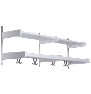 Oscarssons Möbel MEJA hattuhylly 2 tasoa 115 cm, valkoinen kuva