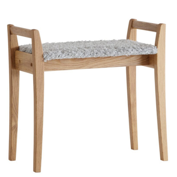 Oscarssons Mobel Meja pall farskinnslook ljusgra lackad ek kuva