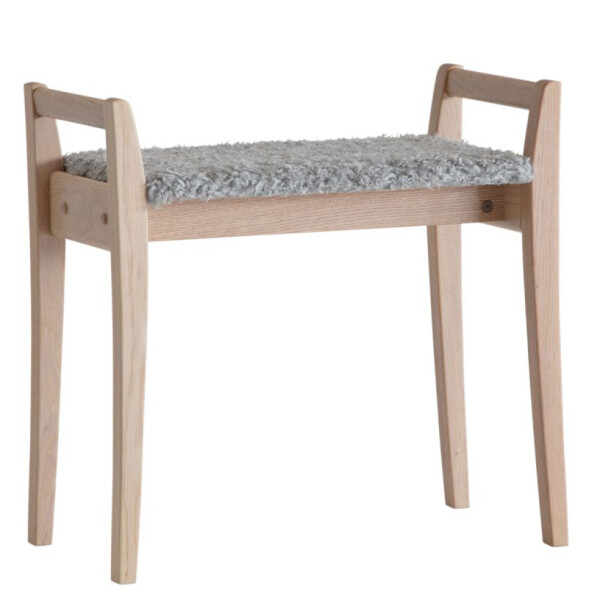 Oscarssons Mobel Meja pall farskinnslook ljusgra vitoljad ek image