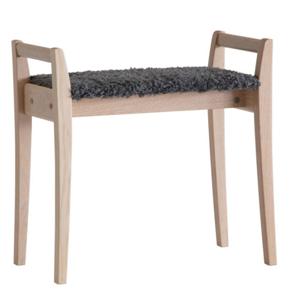 Oscarssons Mobel Meja pall farskinnslook morkgra vitoljad ek image