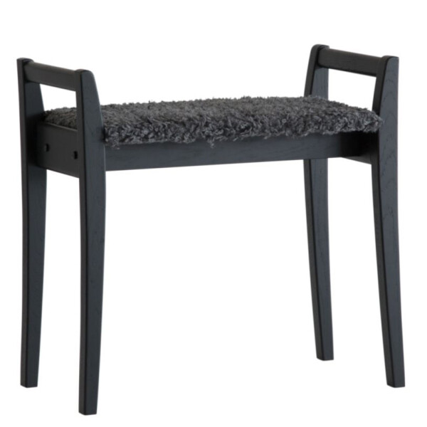 Oscarssons Mobel Meja pall farskinnslook morkgra svart image