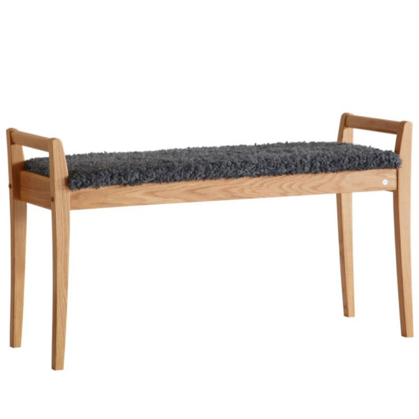 Oscarssons Mobel Meja bank farskinnslook morkgra oljad ek image